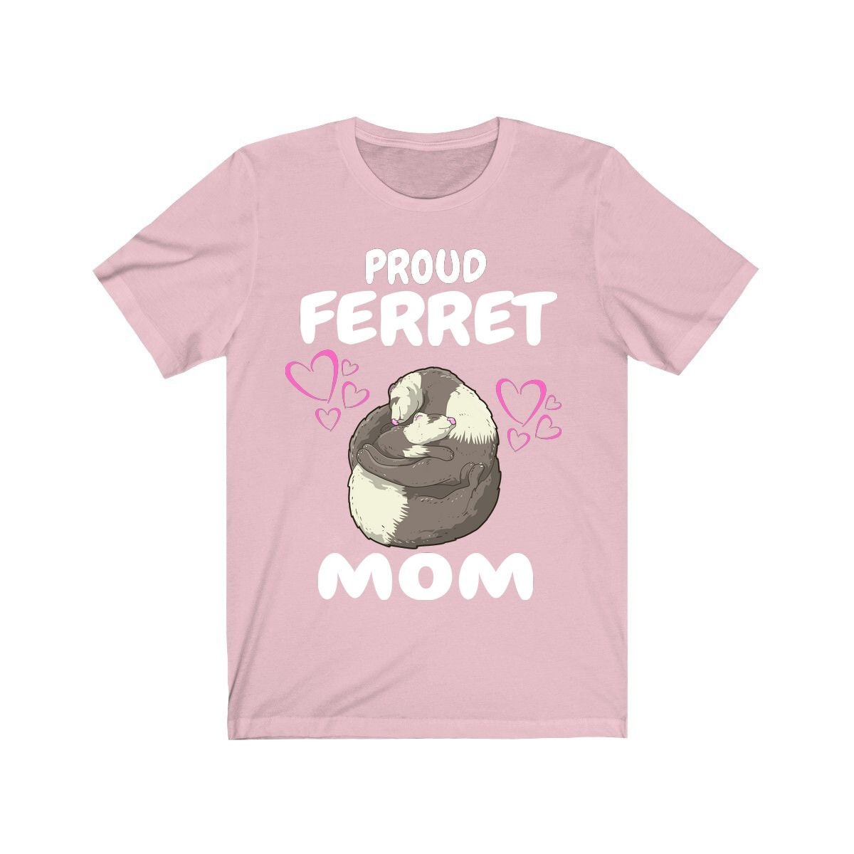 Proud Ferret Mom Shirt, Ferret Lover Shirt, Cute Ferret Shirt, Ferret Owner Gift, Animal Ferret Girl Shirt Image 4