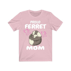 Proud Ferret Mom Shirt - ferret print design