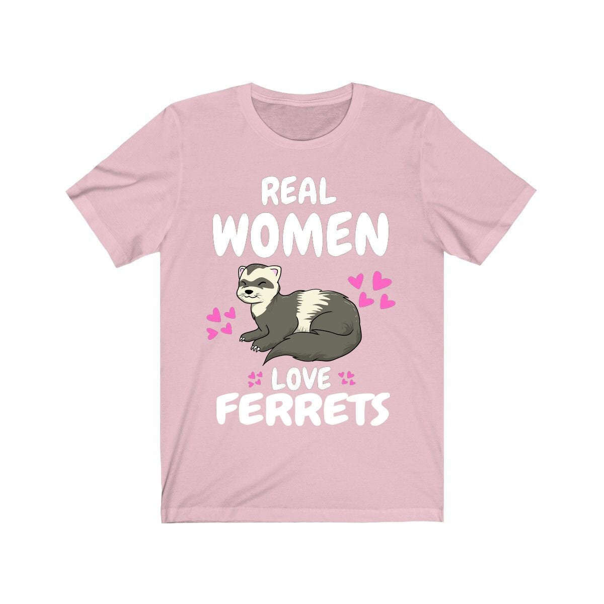 Real Women Love Ferrets Shirt, Ferret Lover Shirt, Cute Ferret Shirt, Ferret Owner Gift, Animal Ferret Girl Shirt Image 4