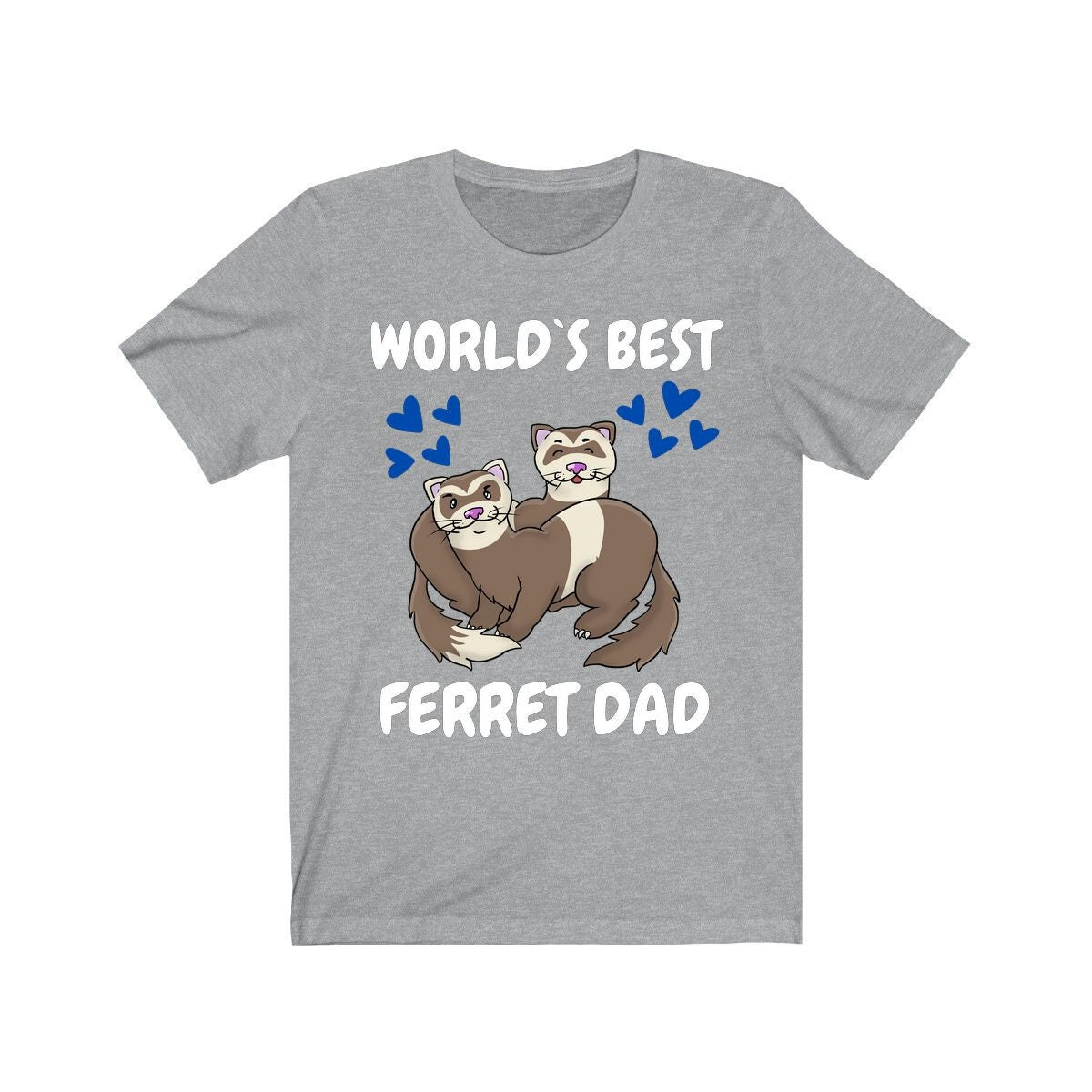 World's Best Ferret Dad Shirt, Ferret Lover Shirt, Cute Ferret Shirt, Ferret Owner Gift, Animal Ferret Boy Shirt Image 1