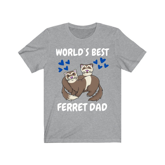 World's Best Ferret Dad Shirt, Ferret Lover Shirt, Cute Ferret Shirt, Ferret Owner Gift, Animal Ferret Boy Shirt Image 1
