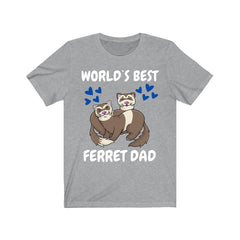 Dedicated Ferret Dad Shirt - ferret print design