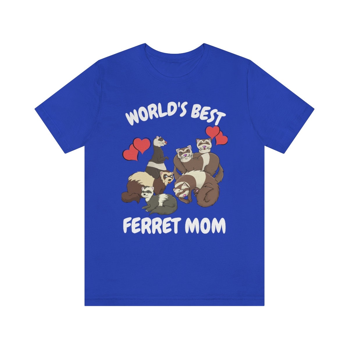 World's Best Ferret Mom Shirt, Ferret Lover Shirt, Cute Ferret Shirt, Ferret Owner Gift, Animal Ferret Girl Shirt Image 2