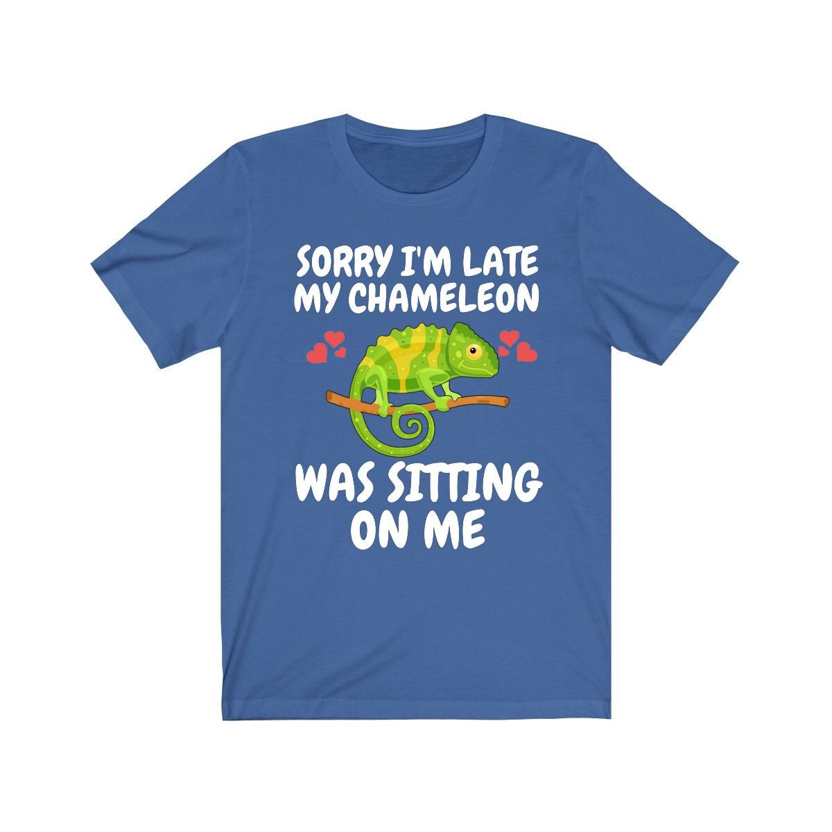 Sorry I'm Late My Chameleon Was Sitting On Me Shirt, Chameleon Lizard Lover Gift, Chameleon Reptile Owner , Lizard Lover Girl Boy T-Shirt Image 3
