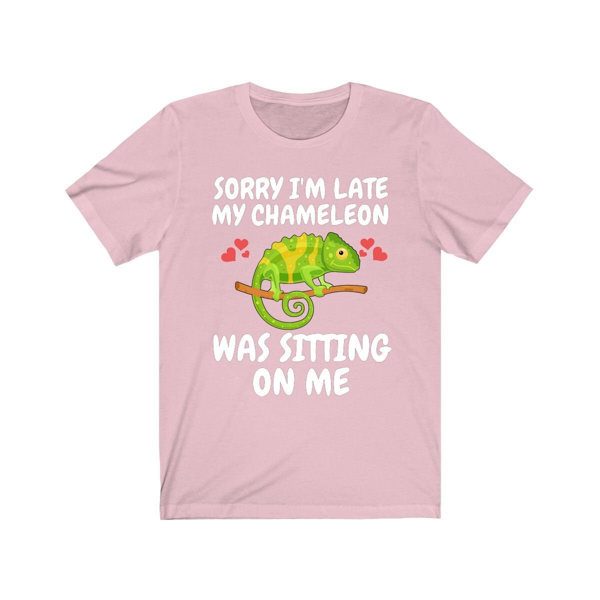 Sorry I'm Late My Chameleon Was Sitting On Me Shirt, Chameleon Lizard Lover Gift, Chameleon Reptile Owner , Lizard Lover Girl Boy T-Shirt Image 4