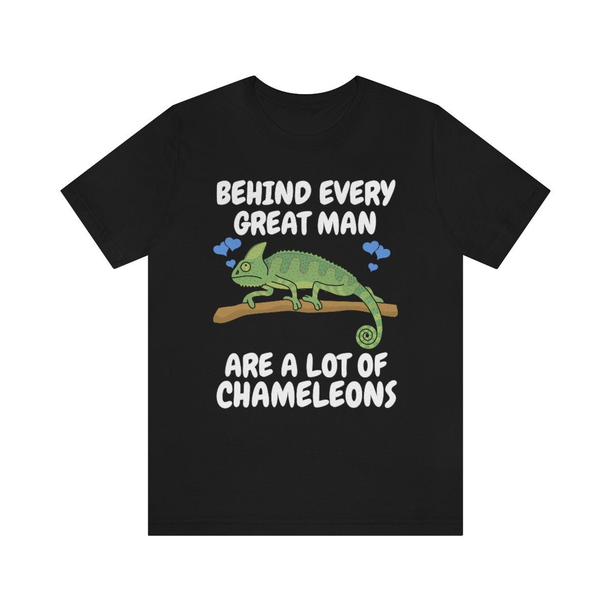 Behind Every Great Man Are A lot of Chameleons Shirt, Chameleon Dad Shirt, Lizard Gift, Chameleon Reptile Owner , Lizard Lover Boy T-Shirt Image 1