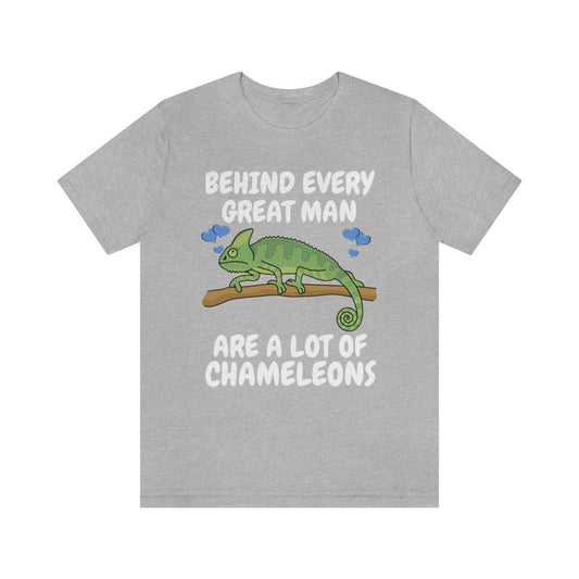 Behind Every Great Man Are A Lot Of Chameleons Shirt - chameleon print design