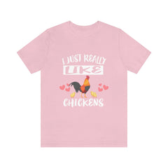 I Really Like Chickens T-Shirt - chicken print design