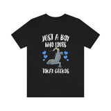 Just A Boy Who Loves Tokay Geckos Lizards Shirt, Gecko Lover Shirt, Tokay Gecko Gift, Lizard Shirt, Adult Kids Animal T-Shirt Image 2