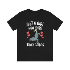 Just A Girl Who Loves Tokay Geckos Shirt - tokay gecko print design