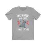 Just A Girl Who Loves Tokay Geckos Lizards Shirt, Gecko Lover Shirt, Tokay Gecko Gift, Lizard Shirt, Adult Kids Animal T-Shirt Image 3