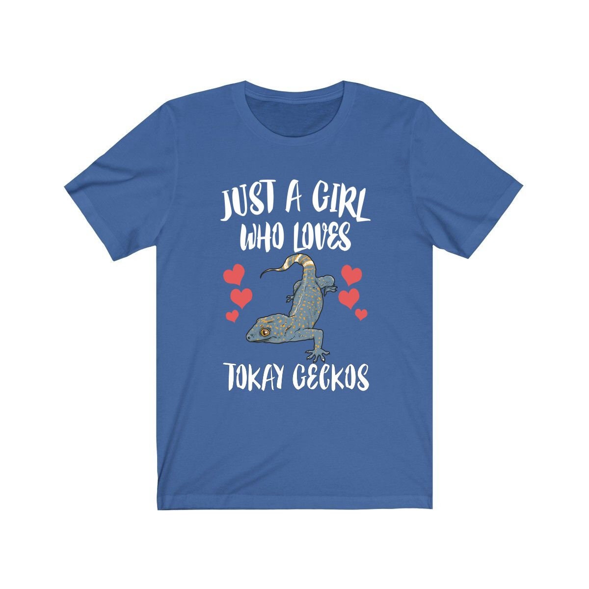 Just A Girl Who Loves Tokay Geckos Lizards Shirt, Gecko Lover Shirt, Tokay Gecko Gift, Lizard Shirt, Adult Kids Animal T-Shirt Image 2