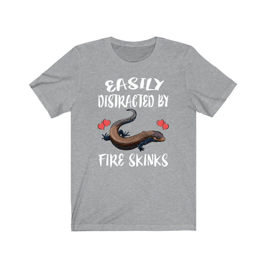 Easily Distracted By Fire Skinks Lizards Shirt - fire skink print design