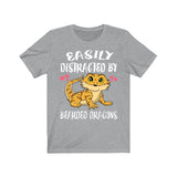 Easily Distracted By Bearded Dragons Shirt, Bearded Dragon Owner Shirt, Bearded Dragon Shirt, Bearded Dragon Lover Gift, Boy Girl Shirt Image 3
