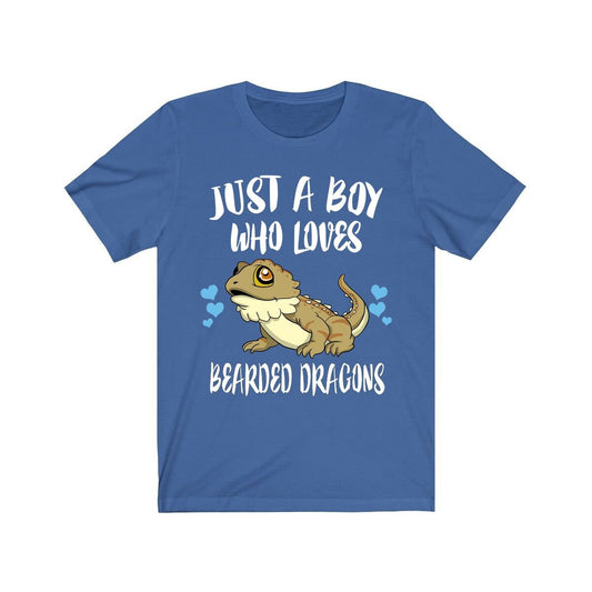 Just A Boy Who Loves Bearded Dragons Shirt - Bearded Dragon print design