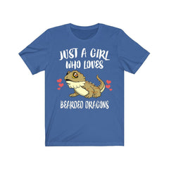 Just A Girl Who Loves Bearded Dragons Shirt, Bearded Dragon Owner Shirt, Women Bearded Dragon Shirt, Bearded Dragon Lover Gift Shirt Image 2