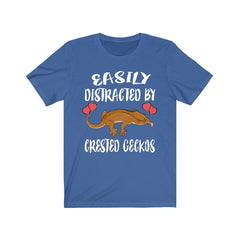 Easily Distracted By Crested Geckos T-Shirt - crested gecko print design
