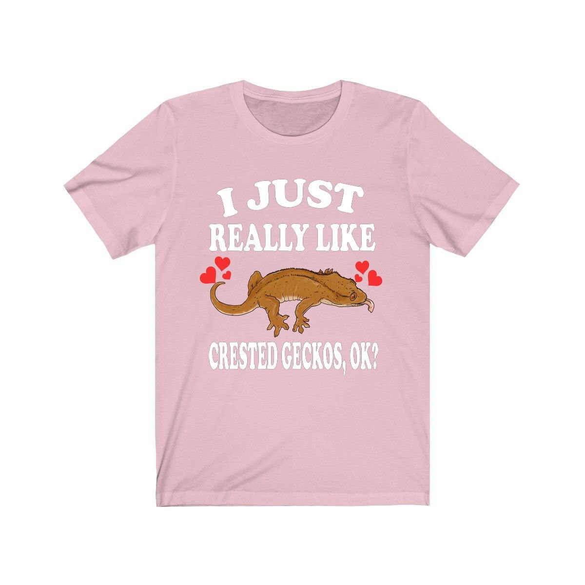 I Just Really Like Crested Geckos Ok Lizards Shirt, Gecko Lover Shirt, Crested Gecko Gift, Pet Lizard Shirt, Adult Kids Animal T-Shirt Image 4