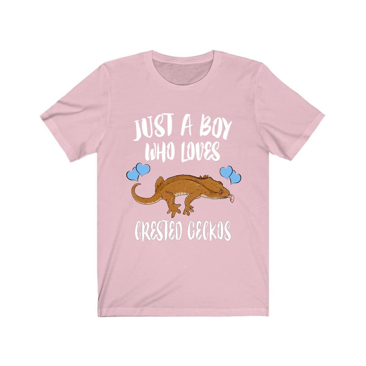 Just A Boy Who Loves Crested Geckos Lizards Shirt, Gecko Lover Shirt, Crested Gecko Gift, Pet Lizard Shirt, Adult Kids Animal T-Shirt Image 4