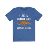 Life Is Better With Crested Geckos Lizards Shirt, Gecko Lover Shirt, Crested Gecko Gift, Pet Lizard Shirt, Adult Kids Animal T-Shirt Image 2