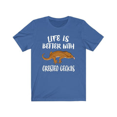 Life Is Better With Crested Geckos Shirt - Crested Gecko print design