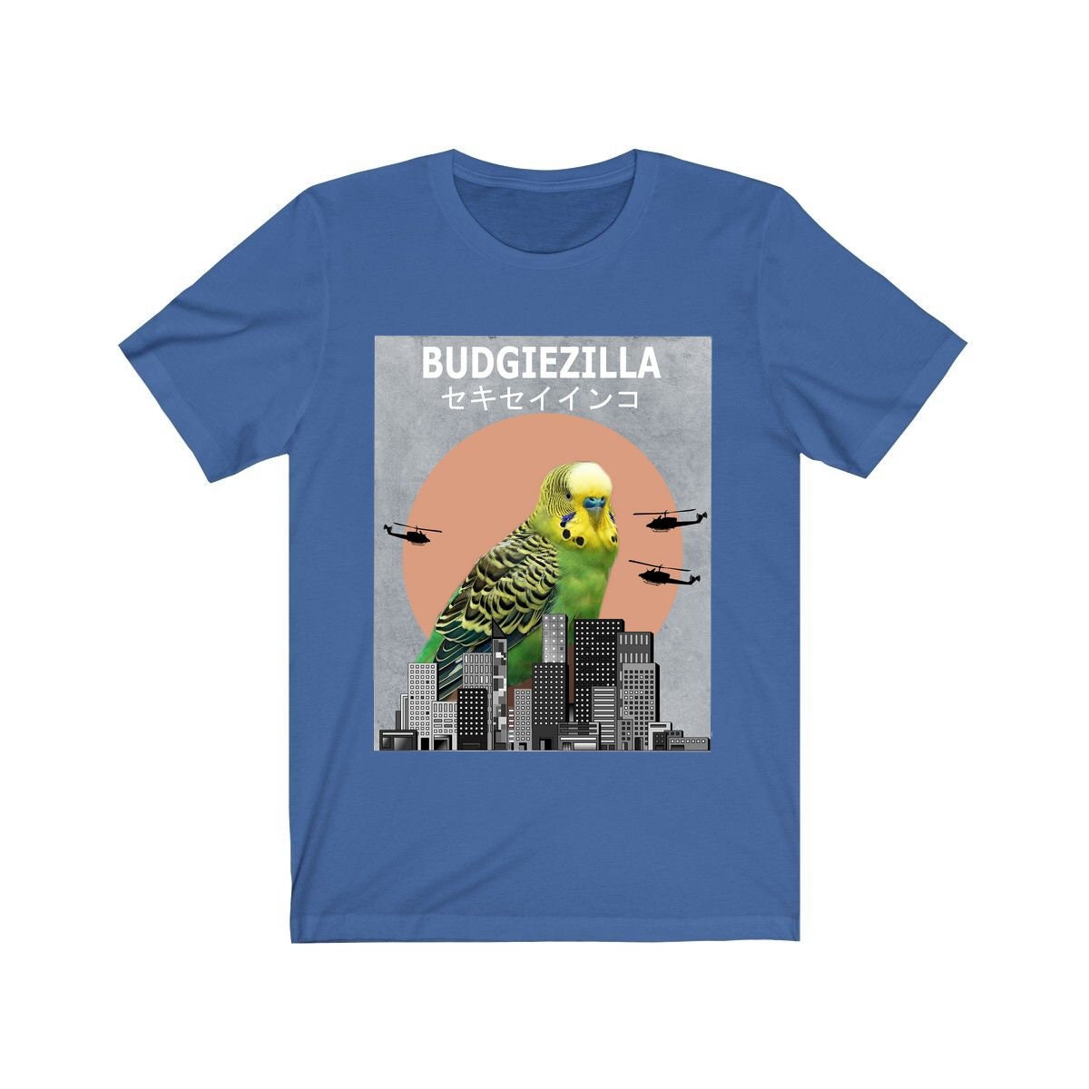 Budgiezilla Budgie Parrot Shirt, Budgie Lover Shirt, Budgie Shirt, Funny Budgie Gift, Boy Girl Shirt Image 2