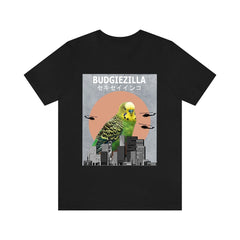 Budgiezilla Budgie T-Shirt - budgiezilla print design