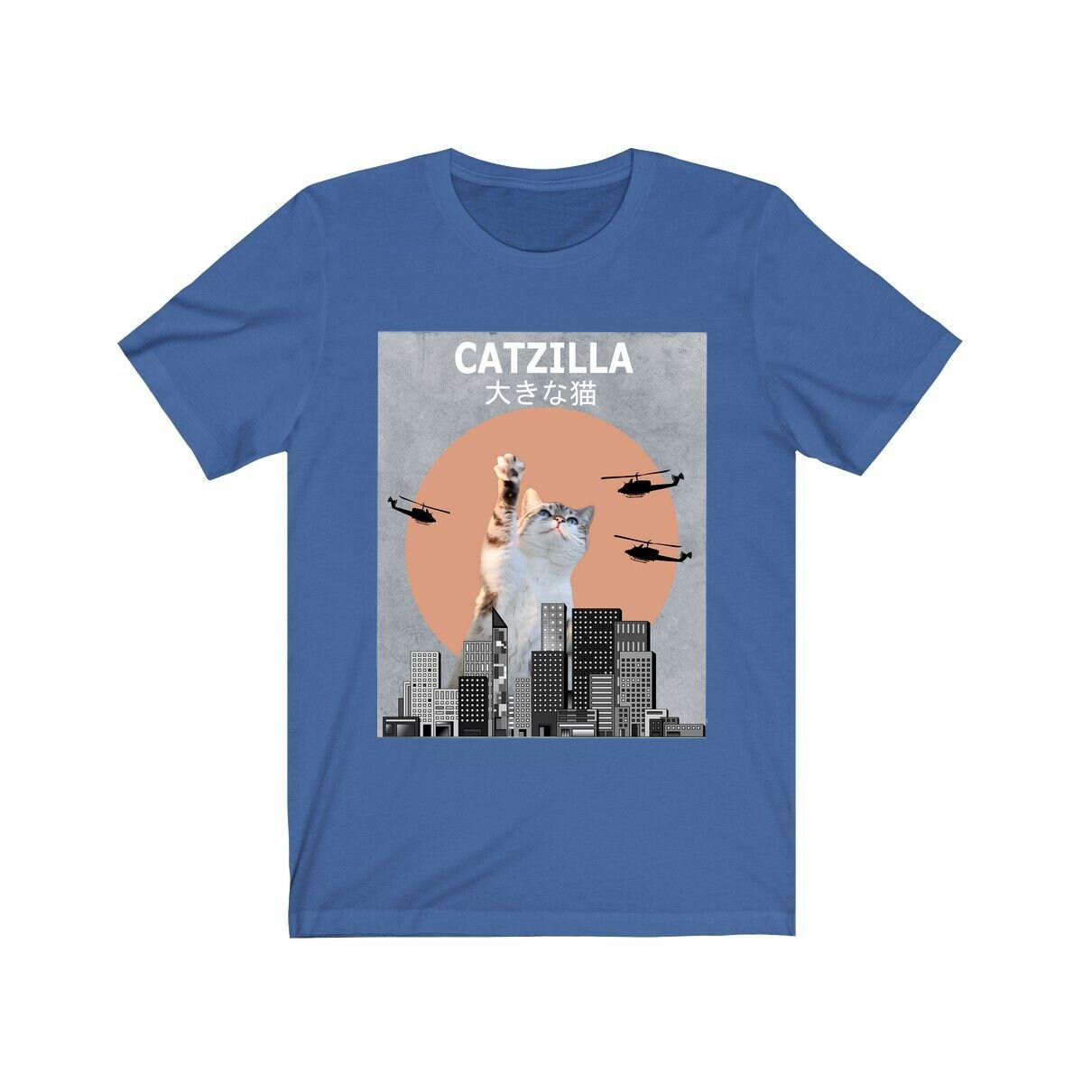 Catzilla Cat Shirt, Cat Lover Shirt, Cat Shirt, Cat Funny Shirt, Cat Lover Gift, Cat Boy Girl T-Shirt Image 2