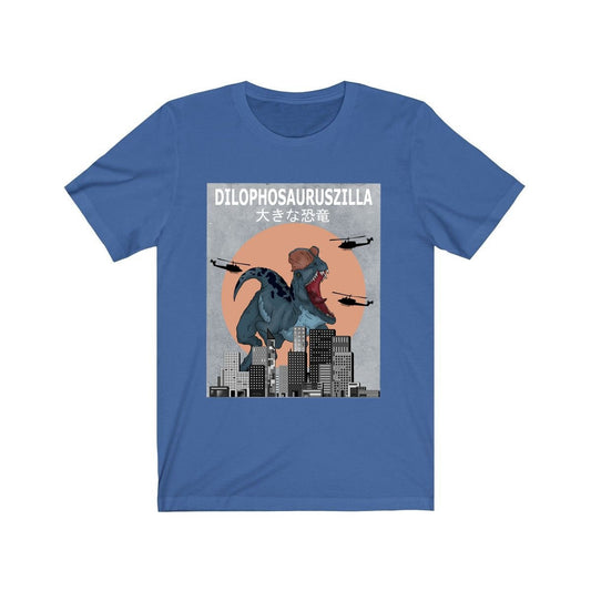 Dilophosauruszilla crested Jurassic theropod dinosaur lover tee