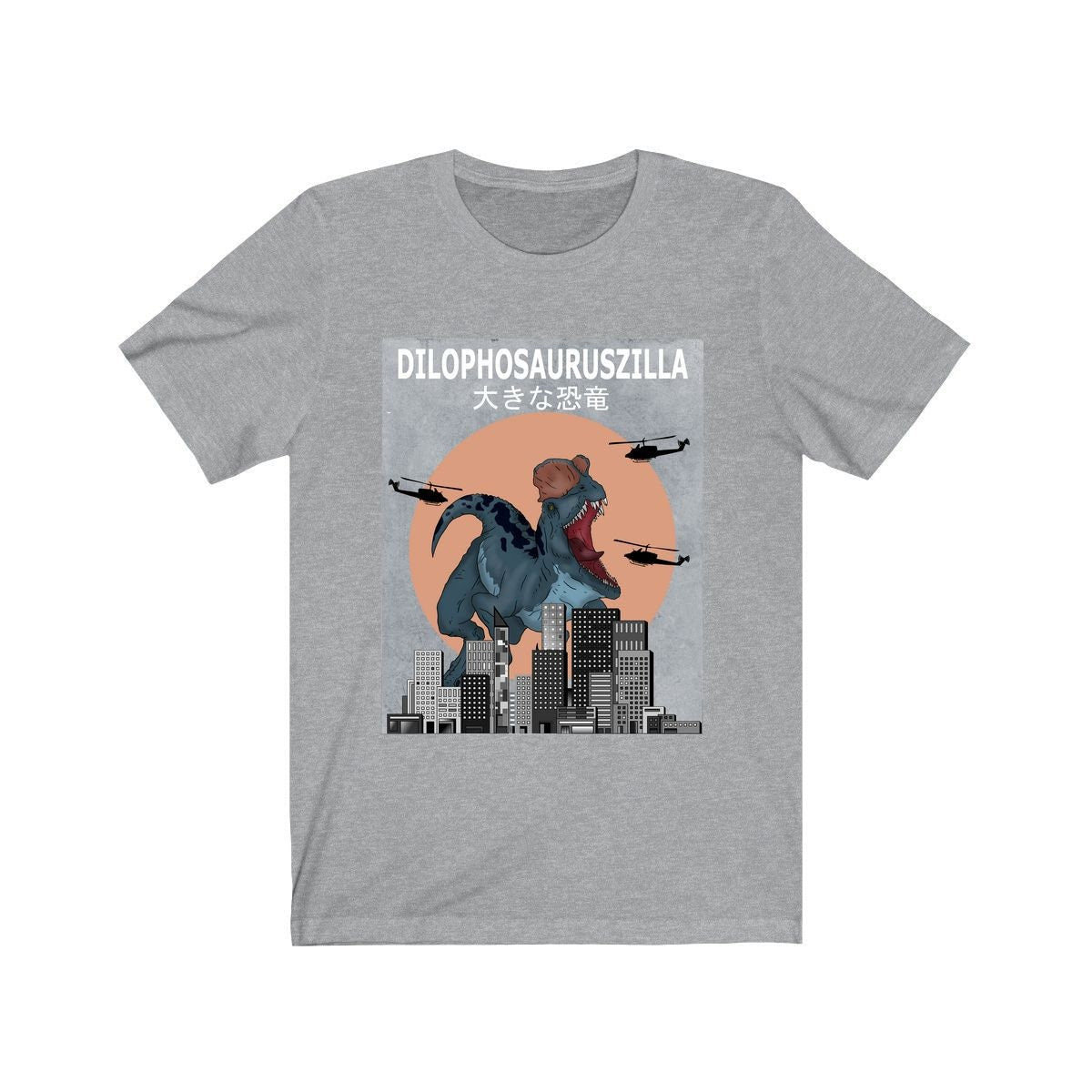 Dilophosauruszilla Dilophosaurus Shirt, Dinosaur Shirt, Dilophosaurus Lover Shirt, Dinosaur Gift, Animals Adult Kids Gift T-Shirt Image 3