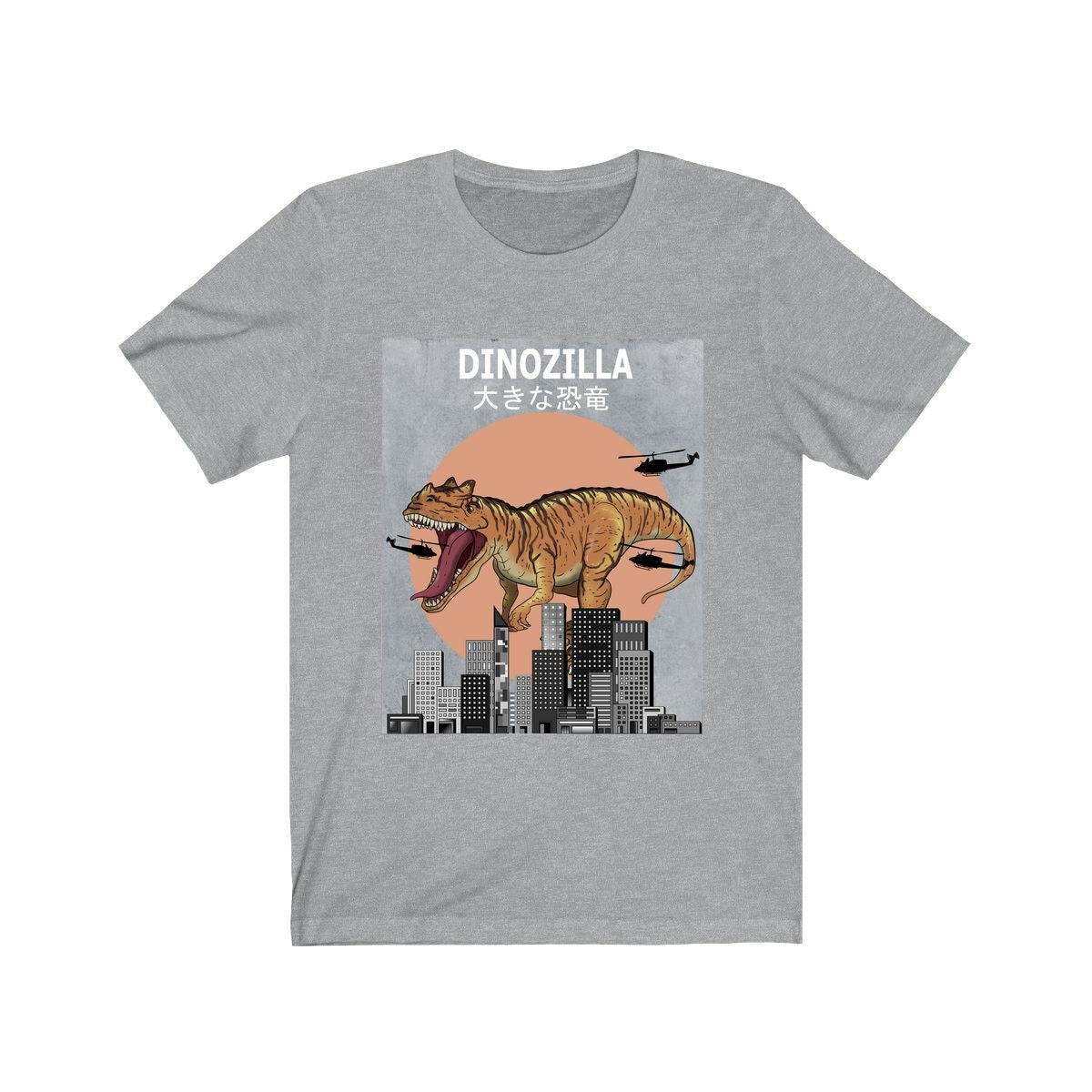 Dinozilla Dinosaur Shirt, Dinosaur Lover Shirt, Dinosaur Shirt, Dinosaur Shirt, Dinosaur Adult Kids T-Shirt Image 3