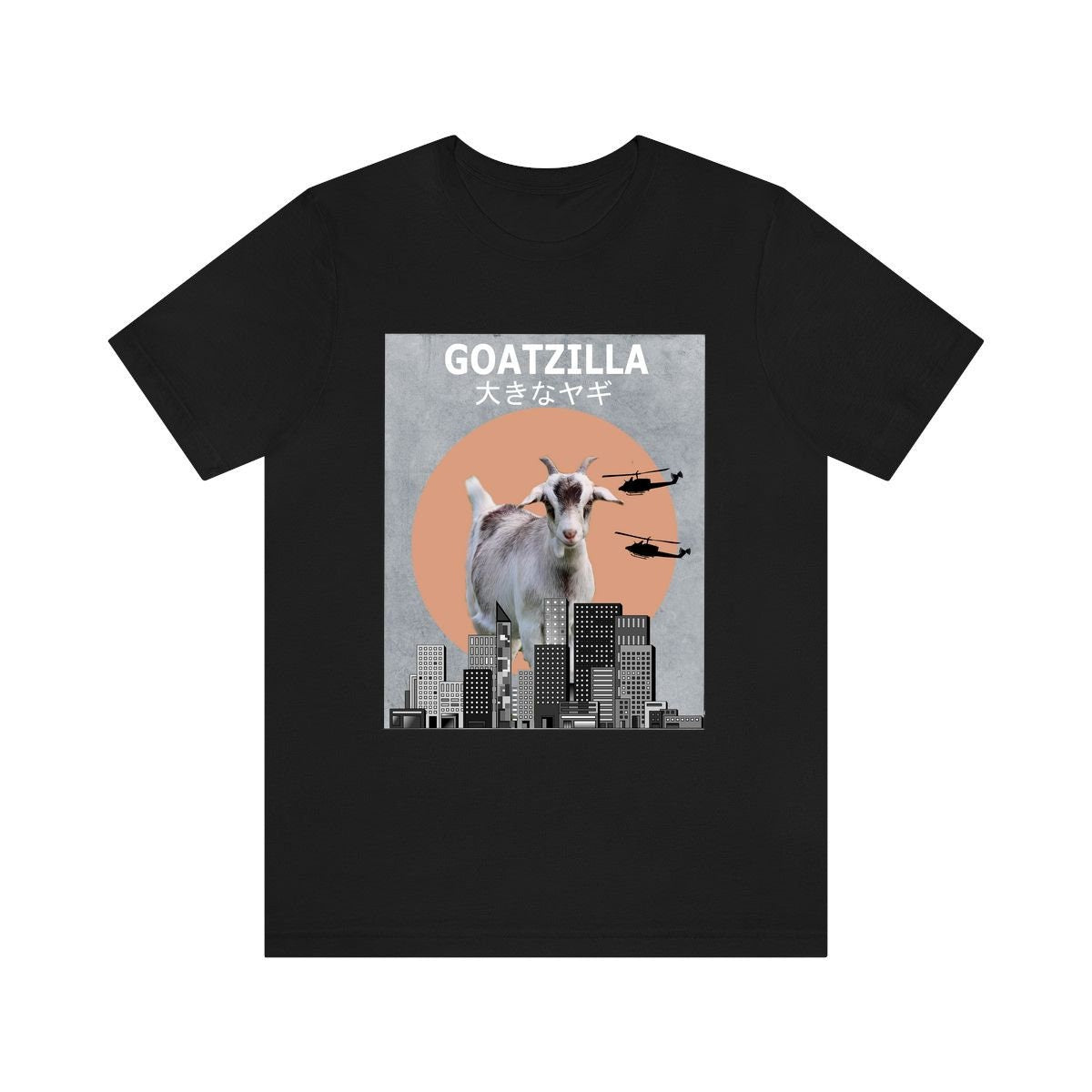 Goatzilla Funny Goat Shirt, Goat Lover Shirt, Goat Shirt, Goat Gift, Animal Adult Kids T-Shirt Image 2