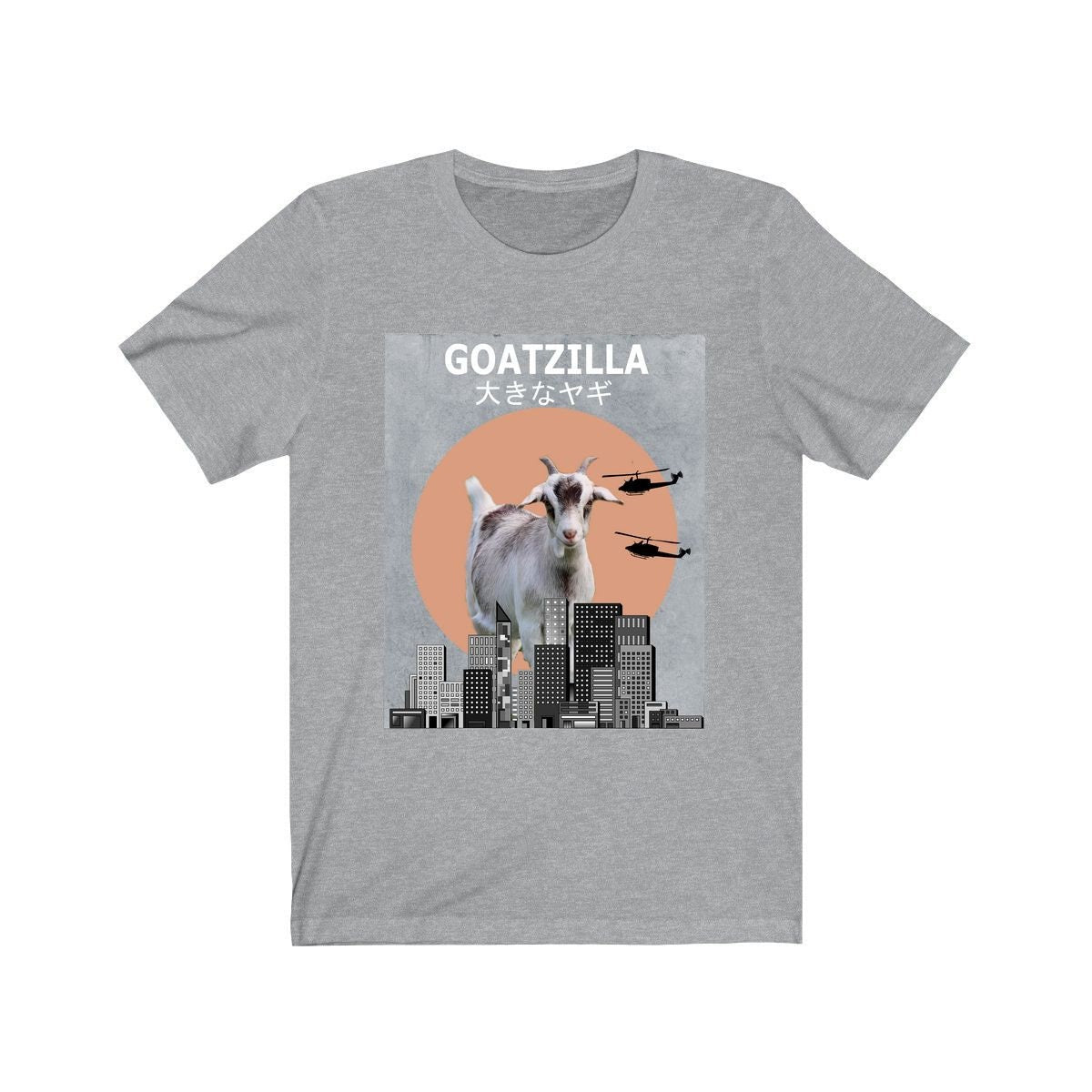 Goatzilla Funny Goat Shirt, Goat Lover Shirt, Goat Shirt, Goat Gift, Animal Adult Kids T-Shirt Image 3