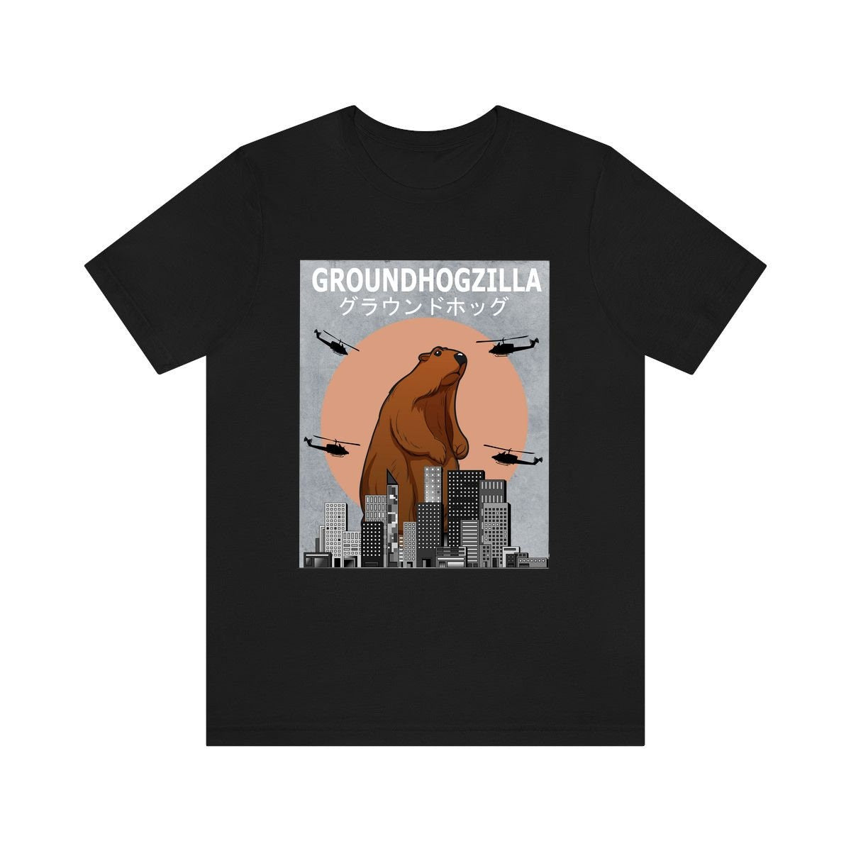 Groundhogzilla Funny Groundhog Shirt, Groundhog Lover Gift, Groundhog Shirt, Animal Lover Adult Toddler Infant Kids Gift T-Shirt Image 1