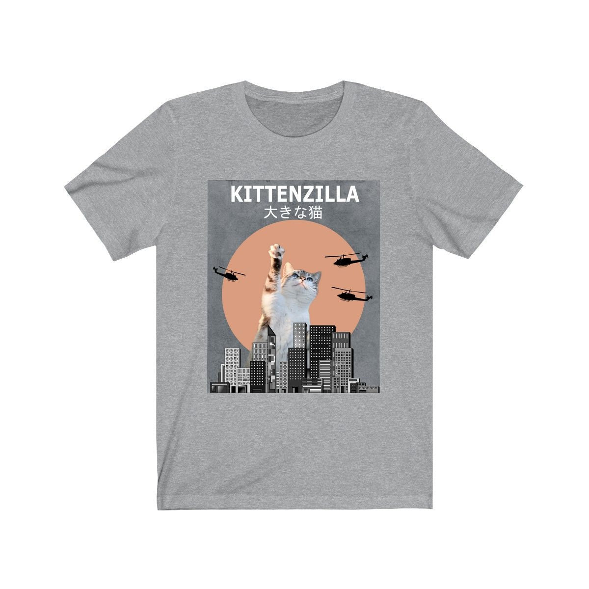 Kittenzilla Cat Shirt, Cat Lover Shirt, Cat Shirt, Kitten Funny Shirt, Cat Lover Gift, Cat Boy Girl T-Shirt Image 1