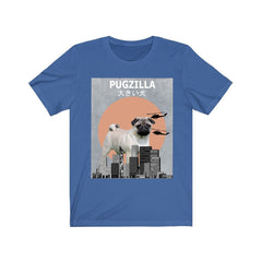 Pugzilla Pug Funny Shirt - Pugzilla pug print design