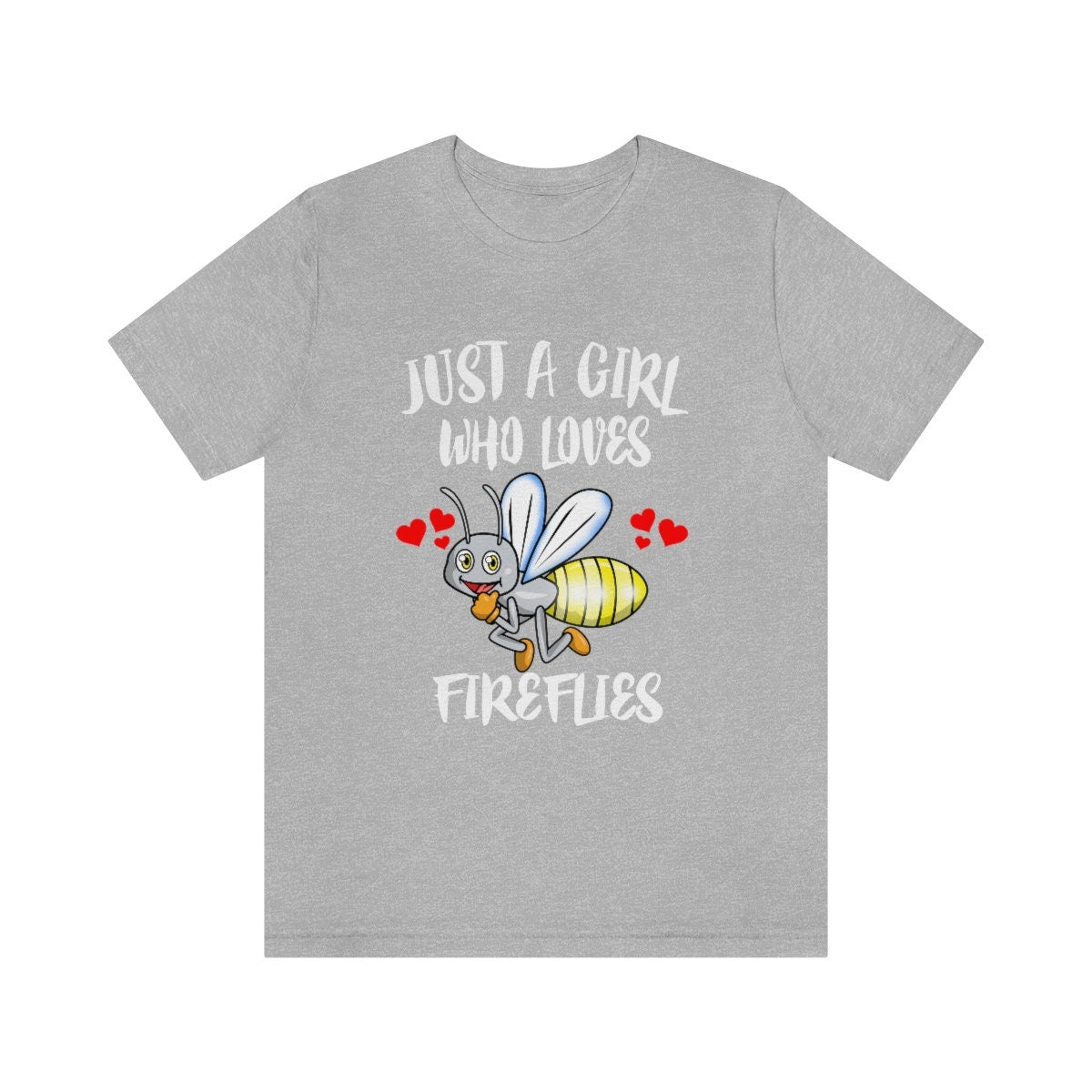 Just A Girl Who Loves Fireflies Shirt, Firefly Shirt, Cute Firefly Shirt, Animal Lover Adult Toddler Infant Kids Gift T-Shirt Image 2