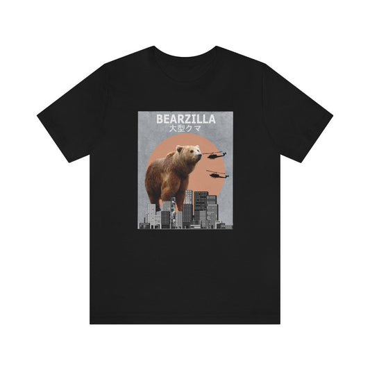 Bearzilla Bear Funny Shirt - Bearzilla bear print design