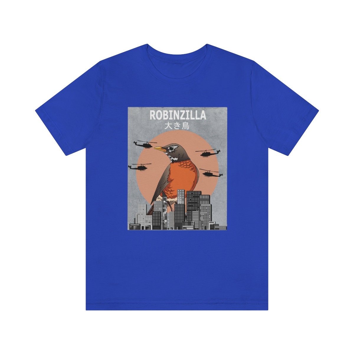 Robinzilla American Robins Shirt, Funny Robin Lover Shirt, Birding Shirt, Robin Bird Lover Gift, Animal Adult Kids T-Shirt Image 4
