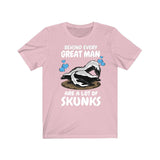 Behind Every Great Man Are A Lot Of Skunks Shirt, Skunk Lover Shirt, Skunk Dad Shirt, Skunk Owner Shirt, Skunk Lover Boy Girl Shirt Image 4