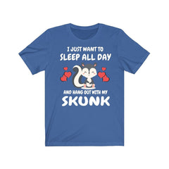 Sleep All Day With My Skunk Shirt - skunk print design