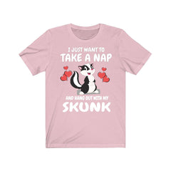 Nap All Day And Hang Out With My Skunk Shirt - skunk print design