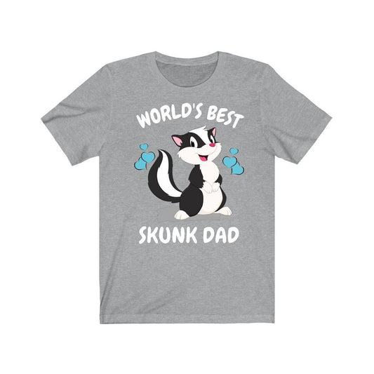 Worlds best skunk dad funny pet skunk owner exotic pet tee