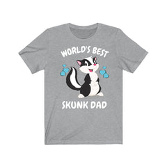 Worlds best skunk dad funny pet skunk owner exotic pet tee