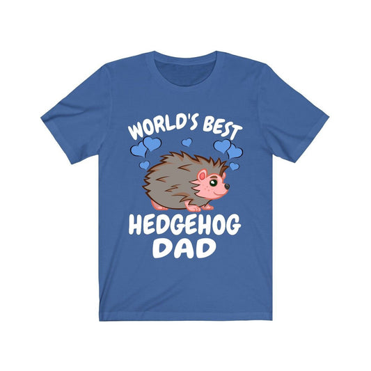 Worlds best hedgehog dad exotic small pet owner spiny companion tee