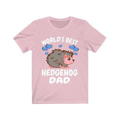 Worlds best hedgehog dad exotic small pet owner spiny companion tee