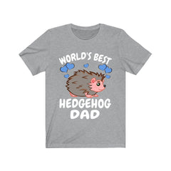 Worlds best hedgehog dad exotic small pet owner spiny companion tee