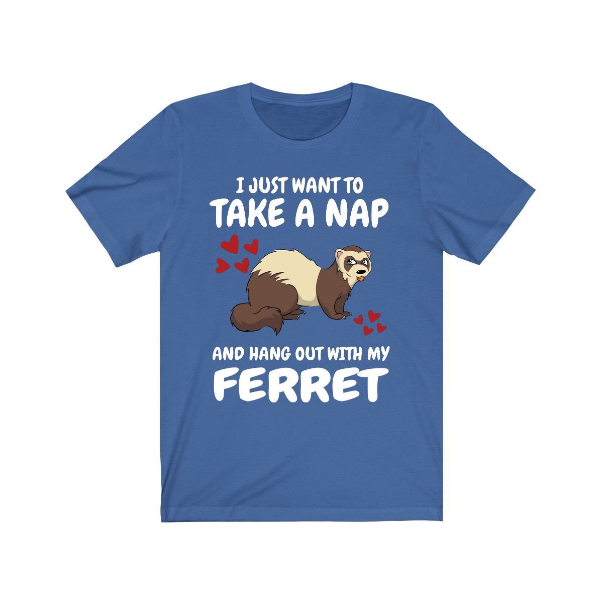 I Just Want To Take A Nap All Day And Hang Out With My Ferret Shirt, Ferret Lover Shirt, Funny Ferret Shirt, Animal Ferret Boy Girl Shirt Image 3