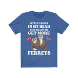 Little Voices Keep Telling Me Get More Ferrets Shirt, Ferret Lover Shirt, Cute Ferret Shirt, Ferret Owner Gift, Animal Ferret Boy Girl Shirt Image 2