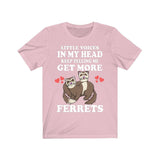 Little Voices Keep Telling Me Get More Ferrets Shirt, Ferret Lover Shirt, Cute Ferret Shirt, Ferret Owner Gift, Animal Ferret Boy Girl Shirt Image 4